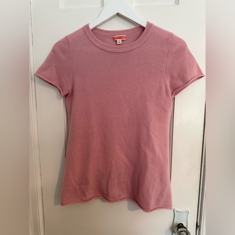 J. Crew Cashmere Pink Short Sleeve T-shirt